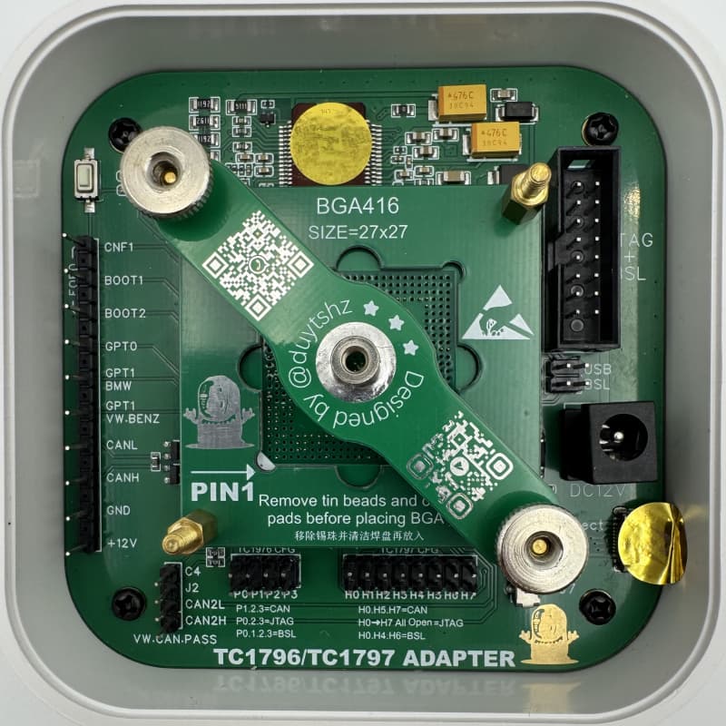 TC1796 TC1797 BGA416 Adapter